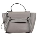 CELINE Grained calf leather Mini Belt Bag 2Way Handbag in Gray - Céline