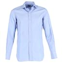 Tom Ford Button-Up Shirt in Blue Cotton