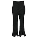 Jacquemus Flared Leg Trousers in Black Wool