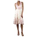 Cream sequin and embroidered dress - size UK 8 - Alice by Temperley