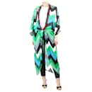 Multi embroidered-snake belted kimono - One Size - Autre Marque