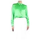 Camisa de seda verde - tamanho UK 10 - Ami