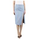 Blue check midi pencil skirt - size UK 10 - Marni