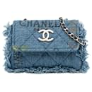 Pochette Chanel Mini Denim Mood bleue avec chaîne