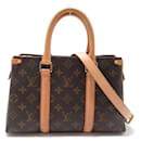Louis Vuitton Soufflot BB Canvas Handbag M44815 in good condition