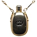 Gucci Perfume Bottle Chain Necklace Metal Necklace in Good condition