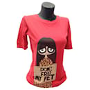 Rotes T-Shirt mit Bild - Marc Jacobs
