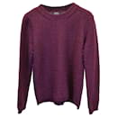 A.P.C. Crewneck Sweater in Purple Wool - Apc