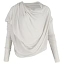 Vivienne Westwood Anglomania Nuba Draped Top in White Cotton