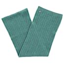 Chanel Knit Scarf in Green Cashmere