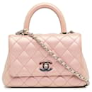 Chanel Pink Extra Mini Iridescent Caviar Coco Handle Bag