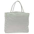 PRADA Hand Bag Nylon Gray Auth 72008 - Prada