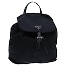 PRADA Chain Backpack Nylon Black Auth 72700 - Prada