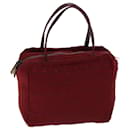FENDI Zucchino Canvas Handtasche Rot Auth 71832 - Fendi