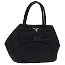 PRADA Hand Bag Nylon Black Auth bs13723 - Prada
