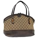 GUCCI GG Canvas Bamboo Hand Bag Beige 339002 auth 72514 - Gucci