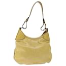 PRADA Shoulder Bag Leather Yellow Auth ki4389 - Prada