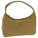PRADA Hand Bag Nylon Brown Auth 71861 - Prada