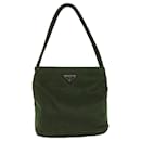 PRADA Shoulder Bag Nylon Khaki Auth 72482 - Prada