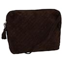 BOTTEGA VENETA INTRECCIATO Shoulder Bag Leather Vintage Brown Auth 72614 - Autre Marque
