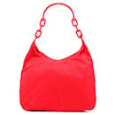 PRADA Shoulder bags Plastic Red Tessuto - Prada