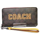Coach Signature Canvas Long Zip Around Wallet Canvas Long Wallet CB856 in excellent condition