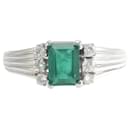 Other Platinum Emerald Ring Metal Ring in Excellent condition - & Other Stories