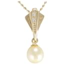 andere 18K Perlen-Diamant-Halskette, Metallhalskette in ausgezeichnetem Zustand - & Other Stories