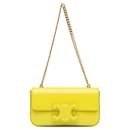 Celine Yellow Cuir Triomphe Chain Shoulder Bag - Céline