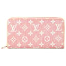 Louis Vuitton Pink Monogram Denim Jacquard Zippy Wallet