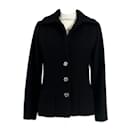 Nueva chaqueta de tweed negra de la pasarela 2023 - Chanel