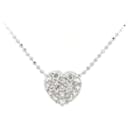 [LuxUness] 18k Gold Diamond Pave Heart Pendant Necklace Metal Necklace in Excellent condition - & Other Stories