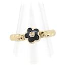 [LuxUness] 18k Gold Diamond Enamel Flower Ring Metal Ring in Excellent condition - & Other Stories