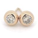 [LuxUness] 18k Gold Diamond Stud Earrings Metal Earrings in Excellent condition - & Other Stories