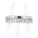 [LuxUness] Platin Diamant Halb Eternity Ring Metallring in ausgezeichnetem Zustand - & Other Stories