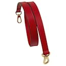 Removable red Louis Vuitton shoulder strap leather strap
