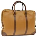 LOEWE Anagram Hand Bag Leather Brown Auth 72764 - Loewe