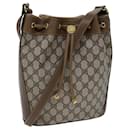 GUCCI GG Canvas Web Sherry Line Shoulder Bag PVC Beige Green Red Auth 72347 - Gucci