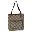GUCCI GG Supreme Web Sherry Line Tote Bag PVC Beige Red 39 02 003 auth 72637 - Gucci
