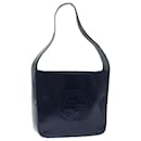 GUCCI Interlocking Shoulder Bag Enamel Navy Auth 72657 - Gucci