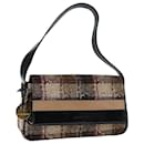 BURBERRY Nova Check Shoulder Bag Wool Beige Auth bs13694 - Burberry