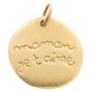 ARTHUS BERTAND MEDAL MOM I LOVE YOU PENDANT IN YELLOW GOLD 18K DURING - Autre Marque