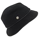 NEW HERMES BOB CLOU DE SELLE HAT 56 BLACK CASHMERE NEW CASHMERE HAT - Hermès