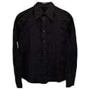 Prada-Oberhemd aus schwarzer Baumwolle 
