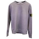 Stone Island Crewneck Sweater in Grey Cotton