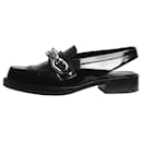 Louis Vuitton Black buckled slingback loafers - size EU 37.5 (Uk 4.5)
