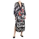 Black snake printed robe - One size - Autre Marque