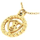 Burberry Gold Logo Pendant Necklace