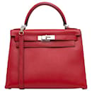 Hermès Red Epsom Kelly Sellier 28
