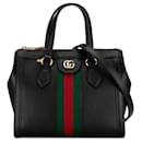 Gucci Black Small Leather Ophidia Satchel